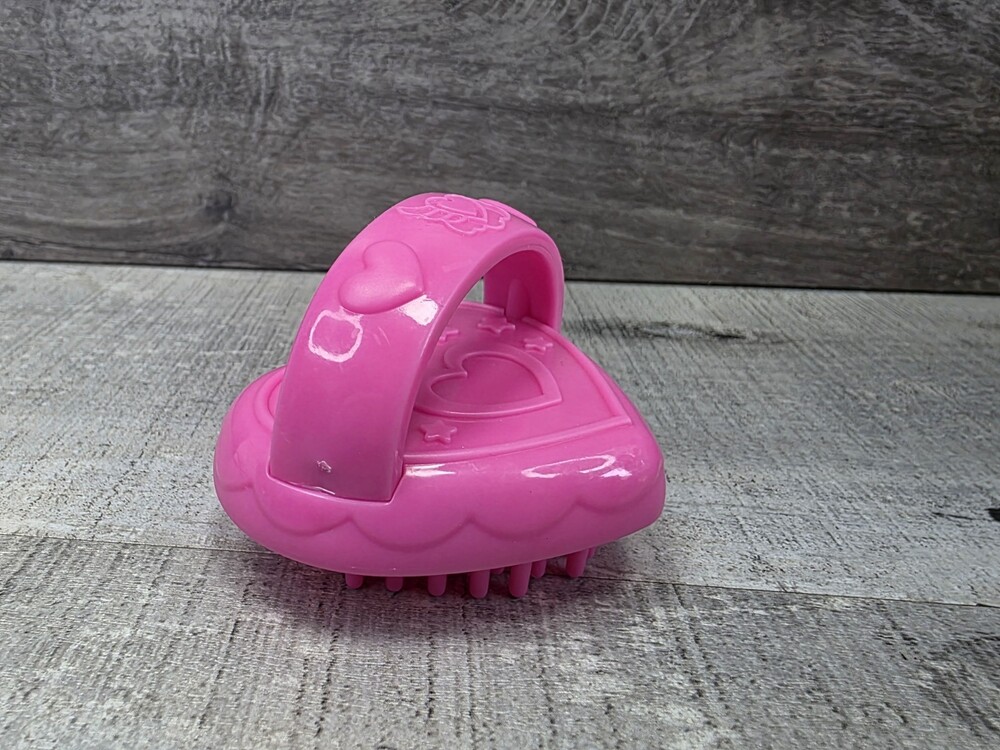 Pet Replacement Heart Shape Brush Pink Plastic Toy Horse Dog Cat G36a